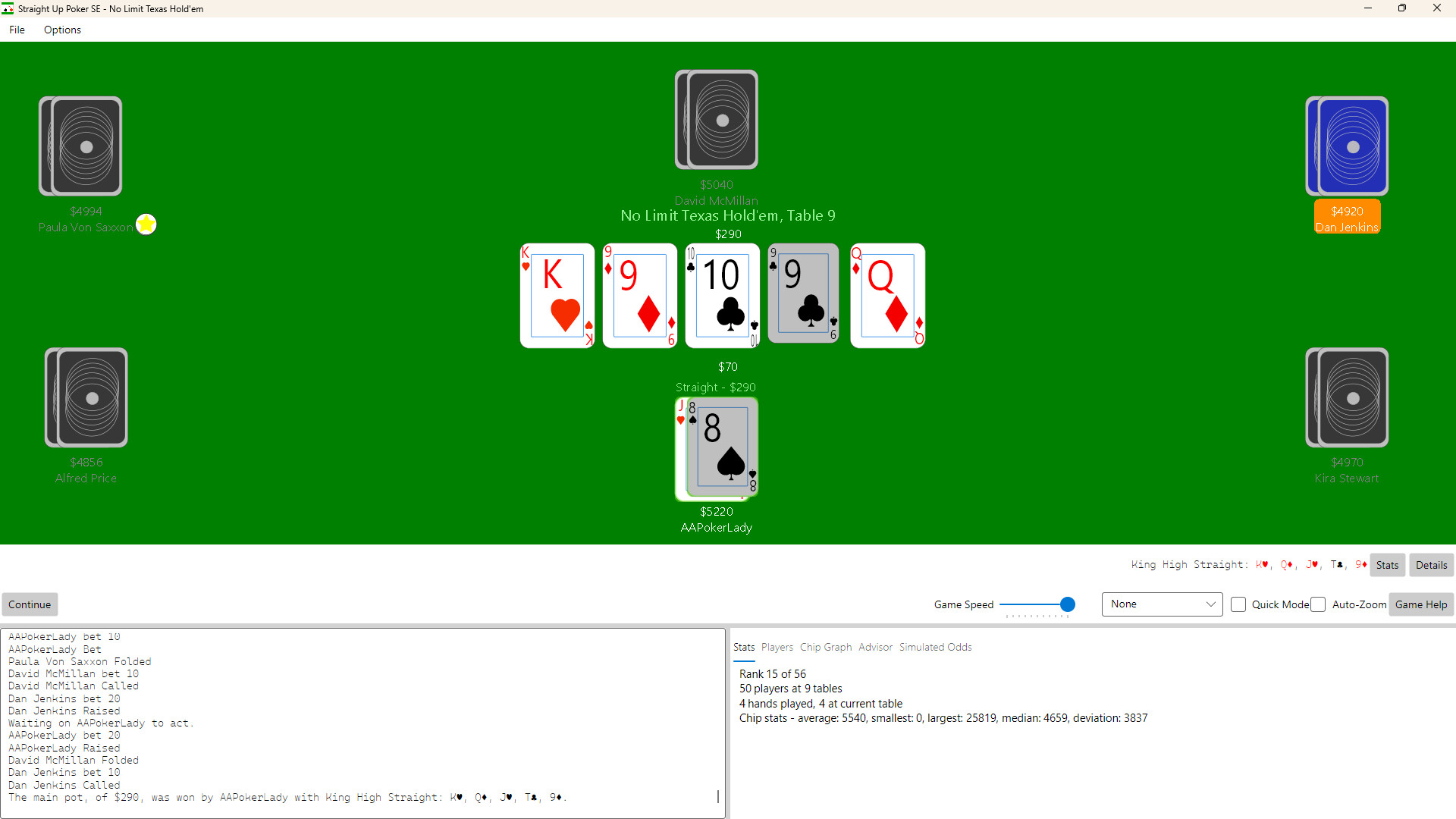 Straight Up Poker SE