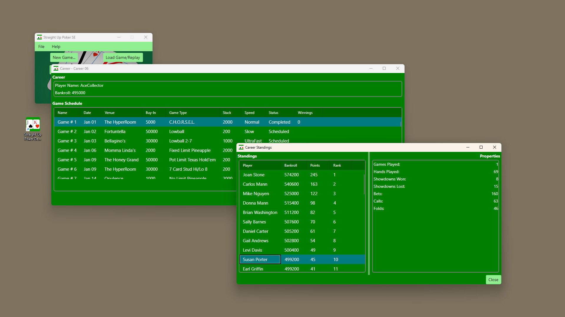 Straight Up Poker SE screenshot 3
