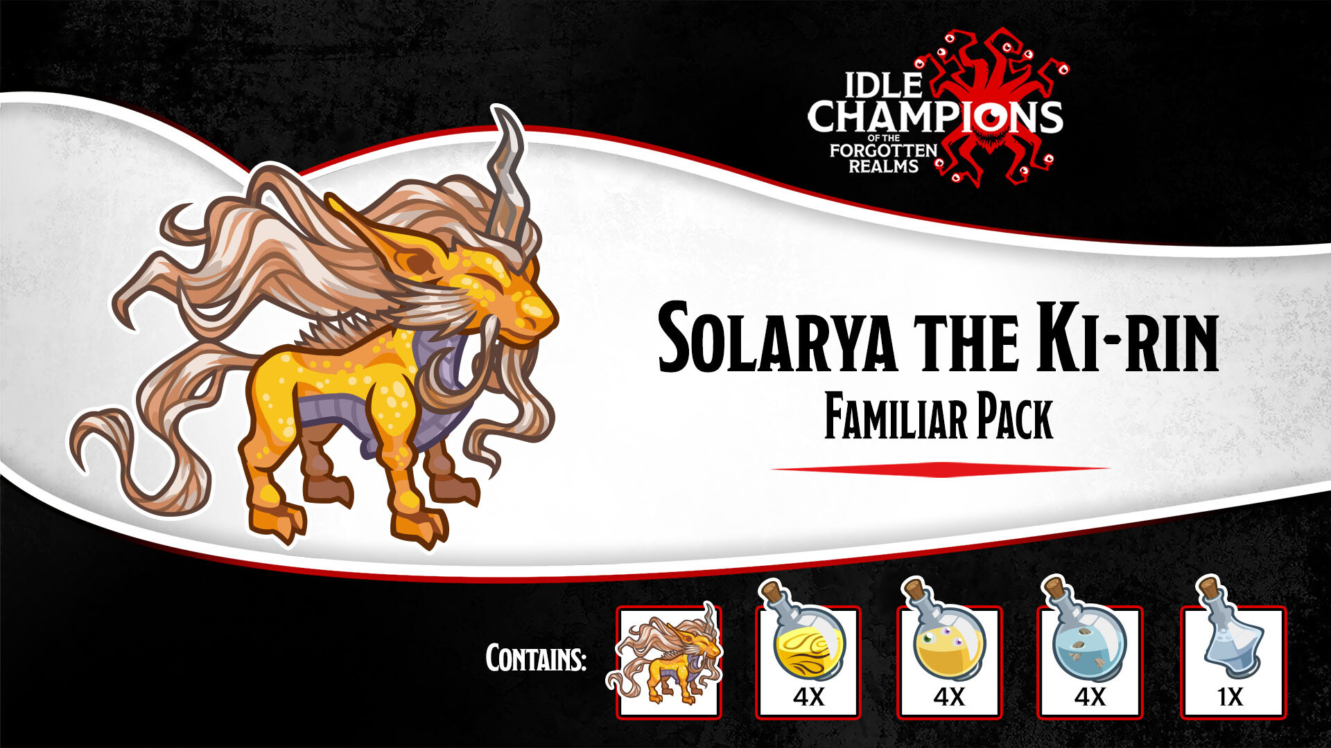 Idle Champions - Solarya the Ki-rin Familiar Pack Featured Screenshot #1