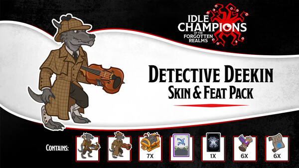 Idle Champions - Detective Deekin Skin & Feat Pack