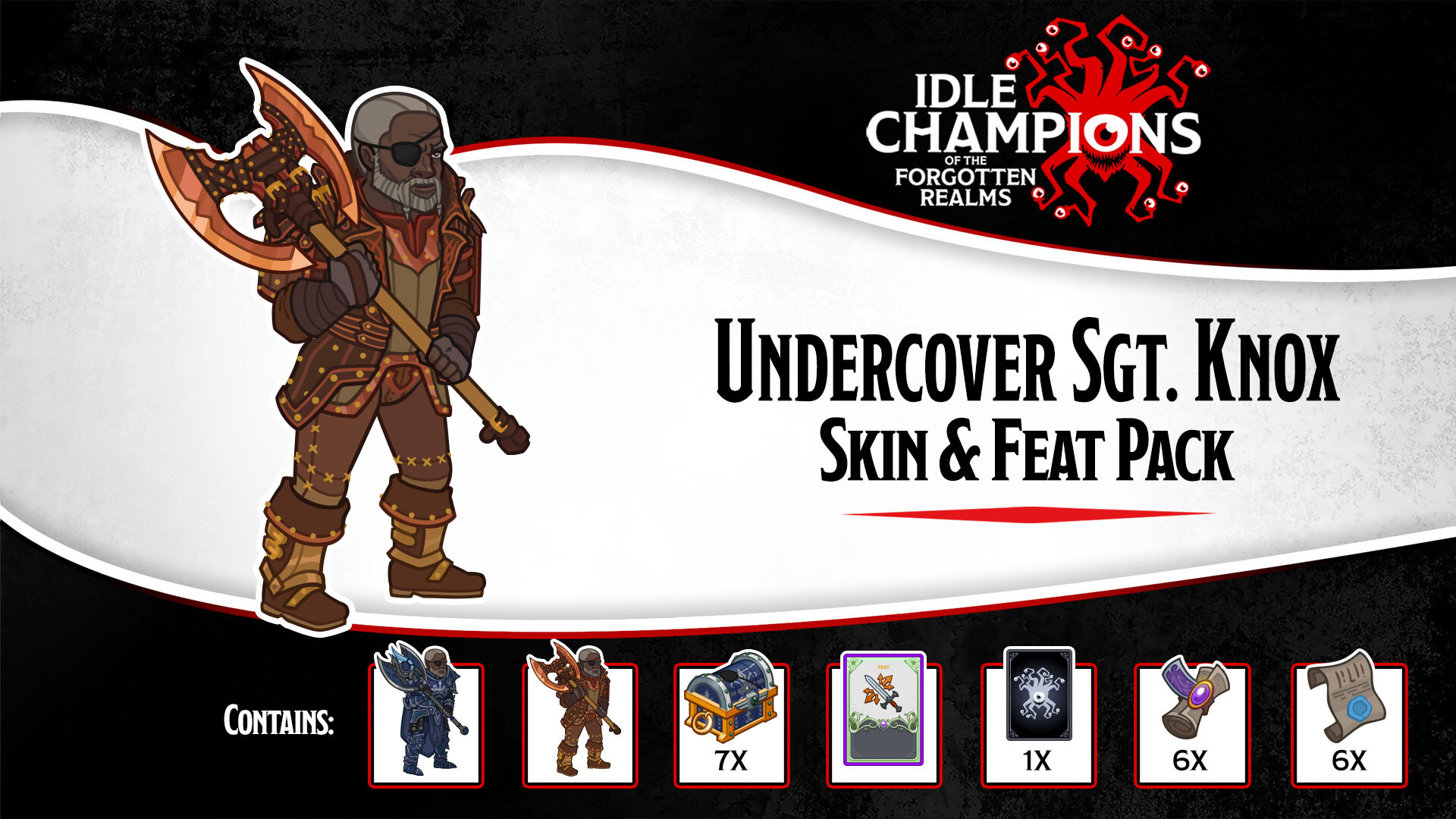 Idle Champions - Undercover Sgt. Knox Skin & Feat Pack Featured Screenshot #1