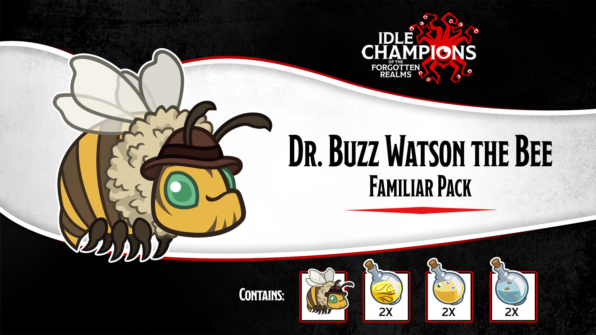 Idle Champions - Dr. Buzz Watson the Bee Familiar Pack Featured Screenshot #1