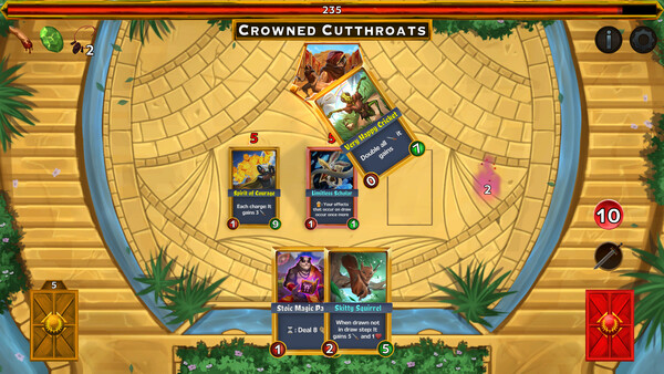 Screenshot of Race to Ruler gameplay showing in-action mechanics