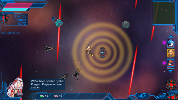 Screenshot of Code: Stella gameplay showing in-action mechanics