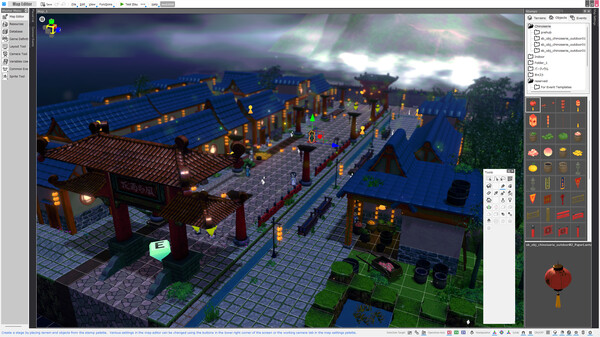 RPG Developer Bakin Charming Chinese Townscape Pack