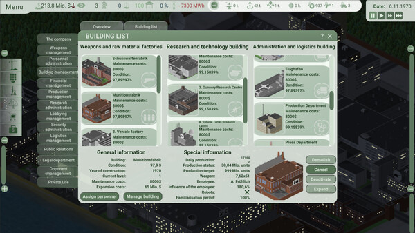Werner Waffenwerke: Arms Tycoon screenshot 5