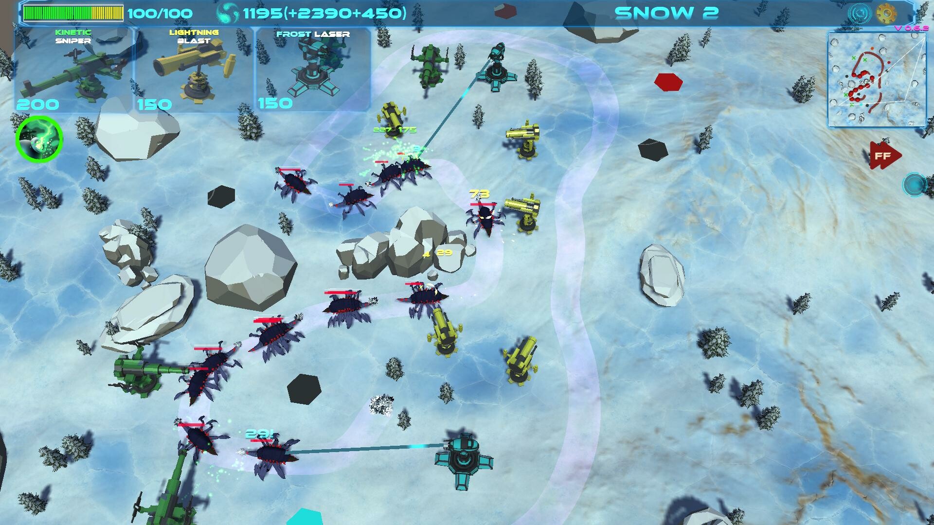 screenshot of Xenocrystal TD 3