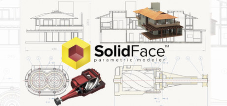 SolidFace Parametric CAD Modeler 2D/3D banner