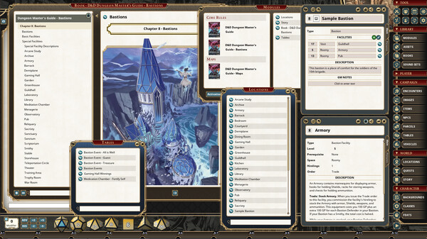 Screenshot z Fantasy Grounds - Dungeons & Dragons Dungeon Master's Guide