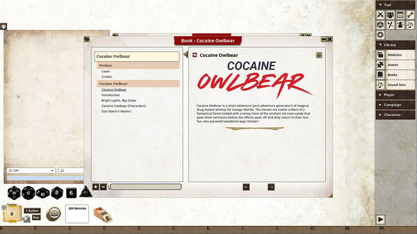 Fantasy Grounds - COCAINE OWLBEAR A Savage Worlds Adventure