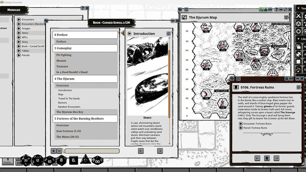 Fantasy Grounds - Cursed Scroll Zine, Vol. 2: Red Sands