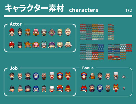 RPG Maker MV - REFMAP Fantasy Character Pack 1