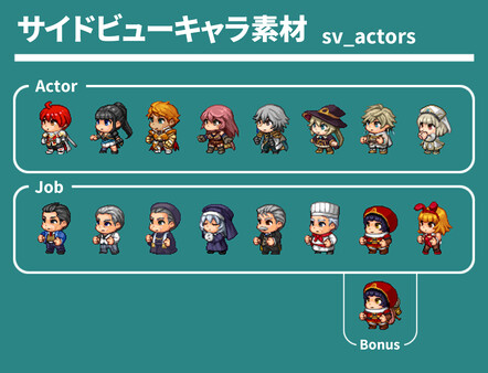 RPG Maker MV - REFMAP Fantasy Character Pack 1