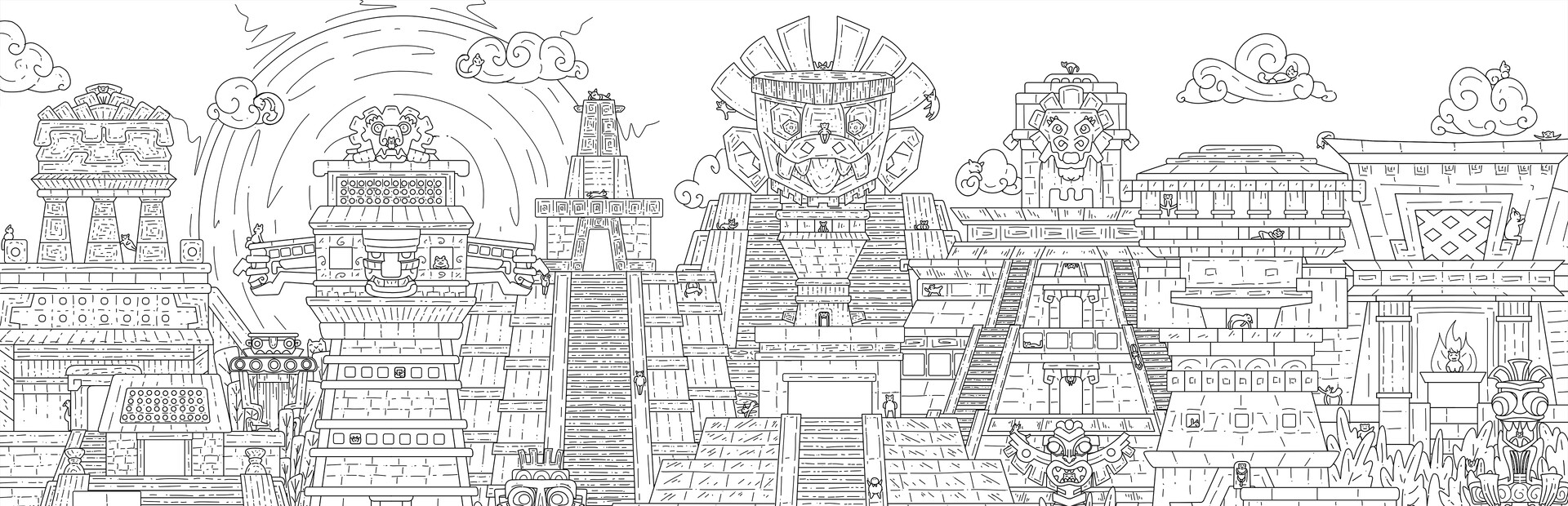 100 Aztec Cats