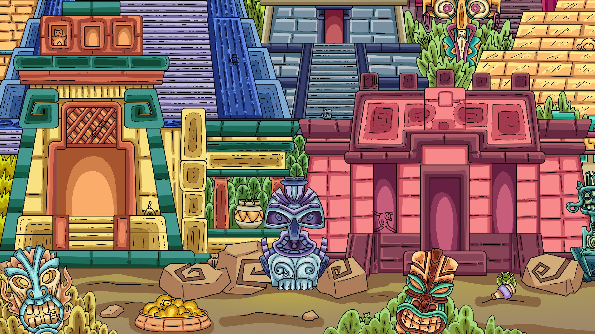 screenshot of 100 Aztec Cats 3