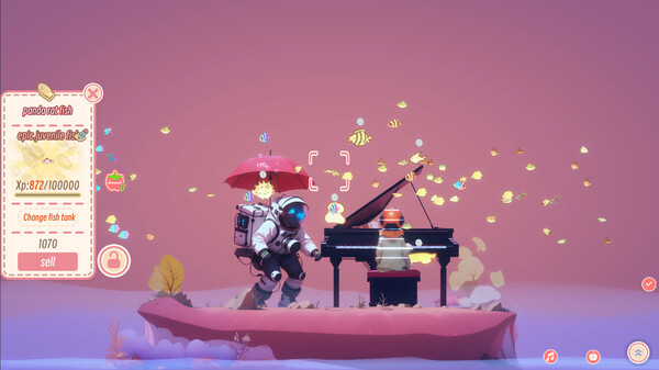 Screenshot z Lofi aquarium