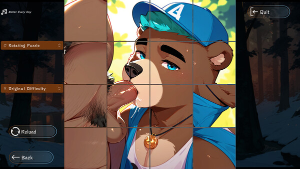 Screenshot z Furry Senpai: Bear in the Woods