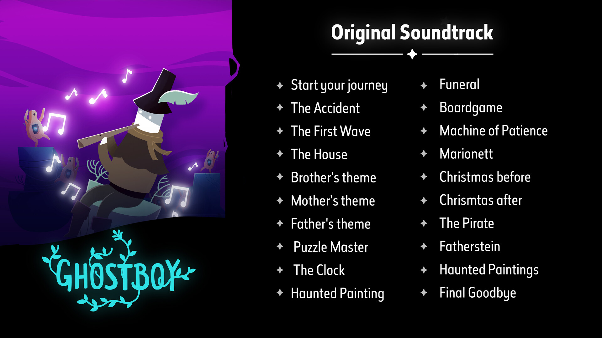 Ghostboy Soundtrack and Artbook Featured Screenshot #1