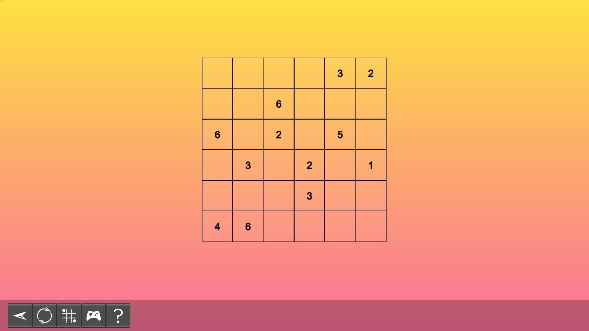 My Sudoku - Classic 6x6 Easy 3 Featured Screenshot #1