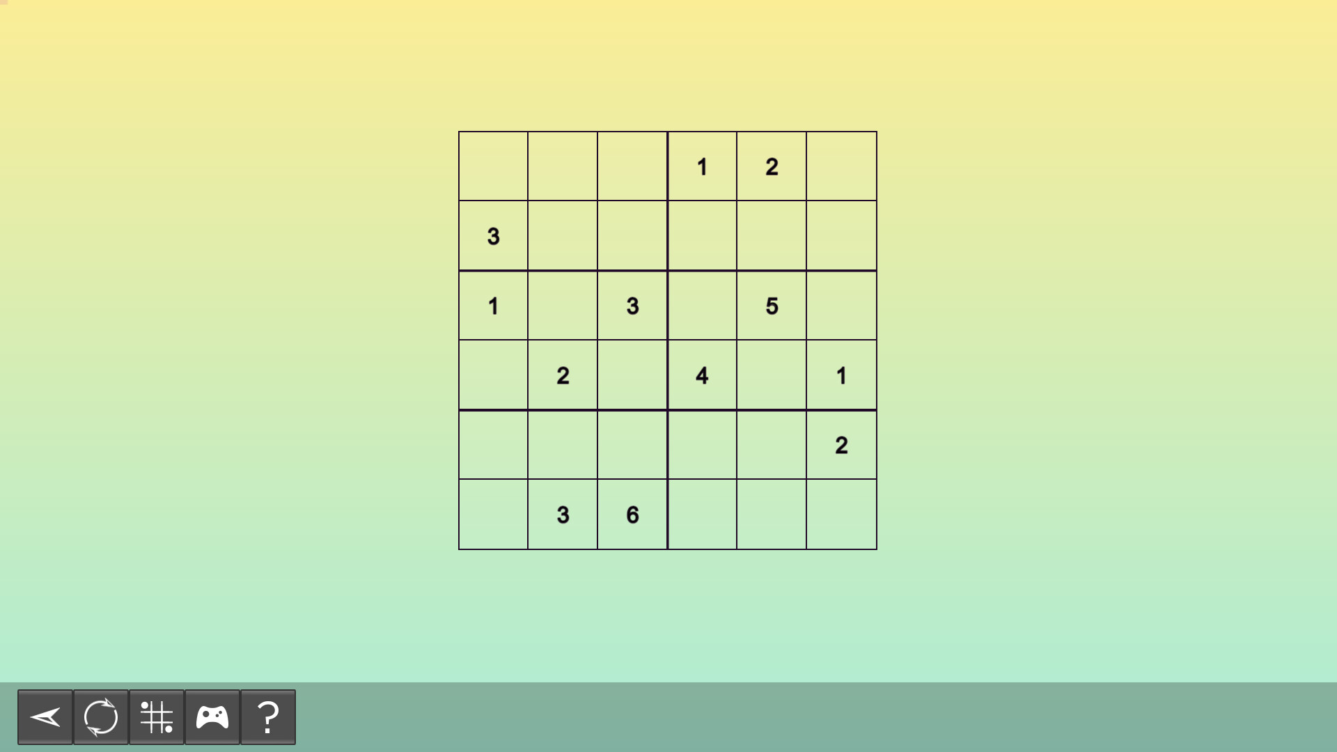 My Sudoku - Classic 6x6 Easy 4 Featured Screenshot #1