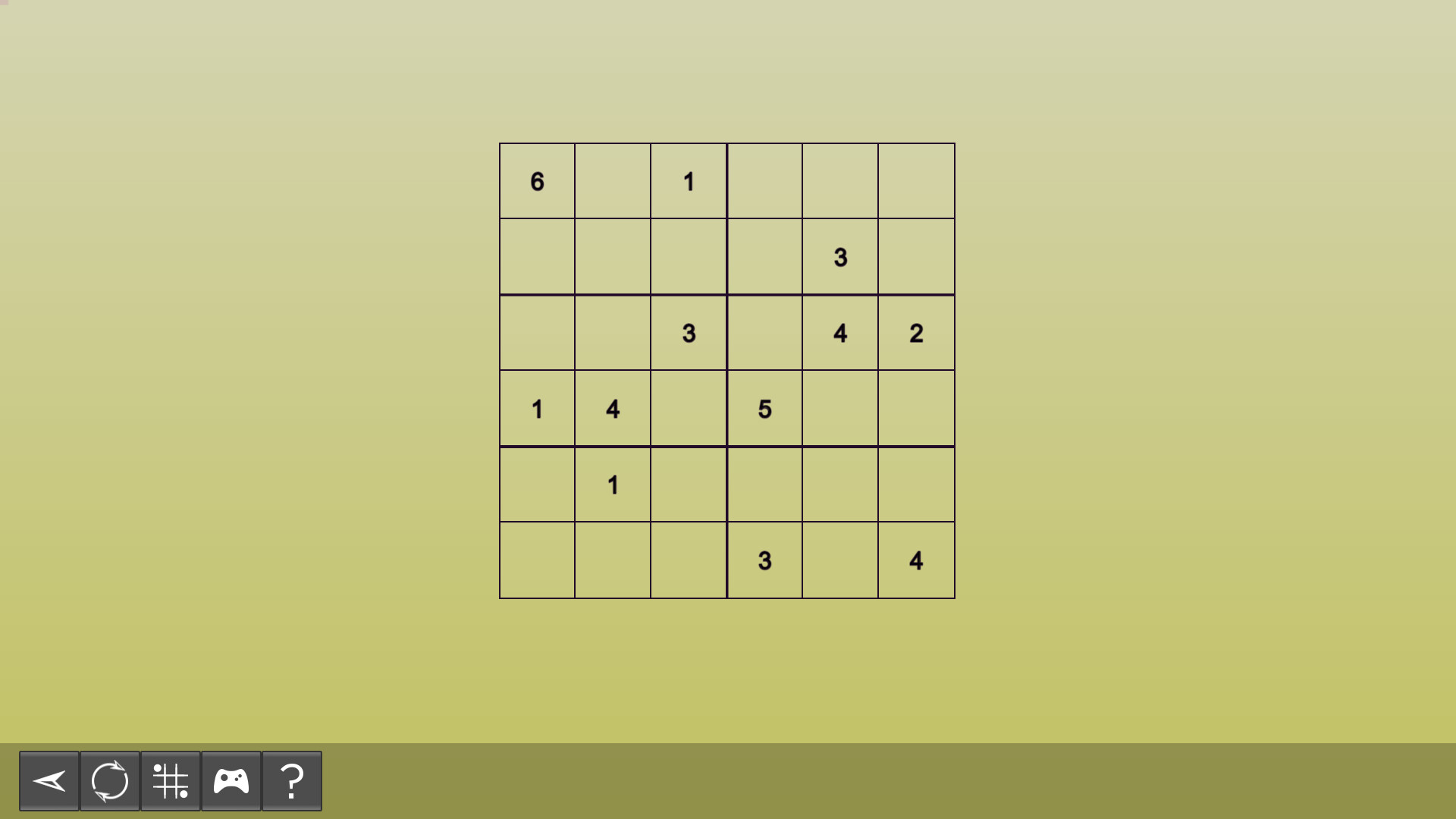 My Sudoku - Classic 6x6 Easy 6 Featured Screenshot #1