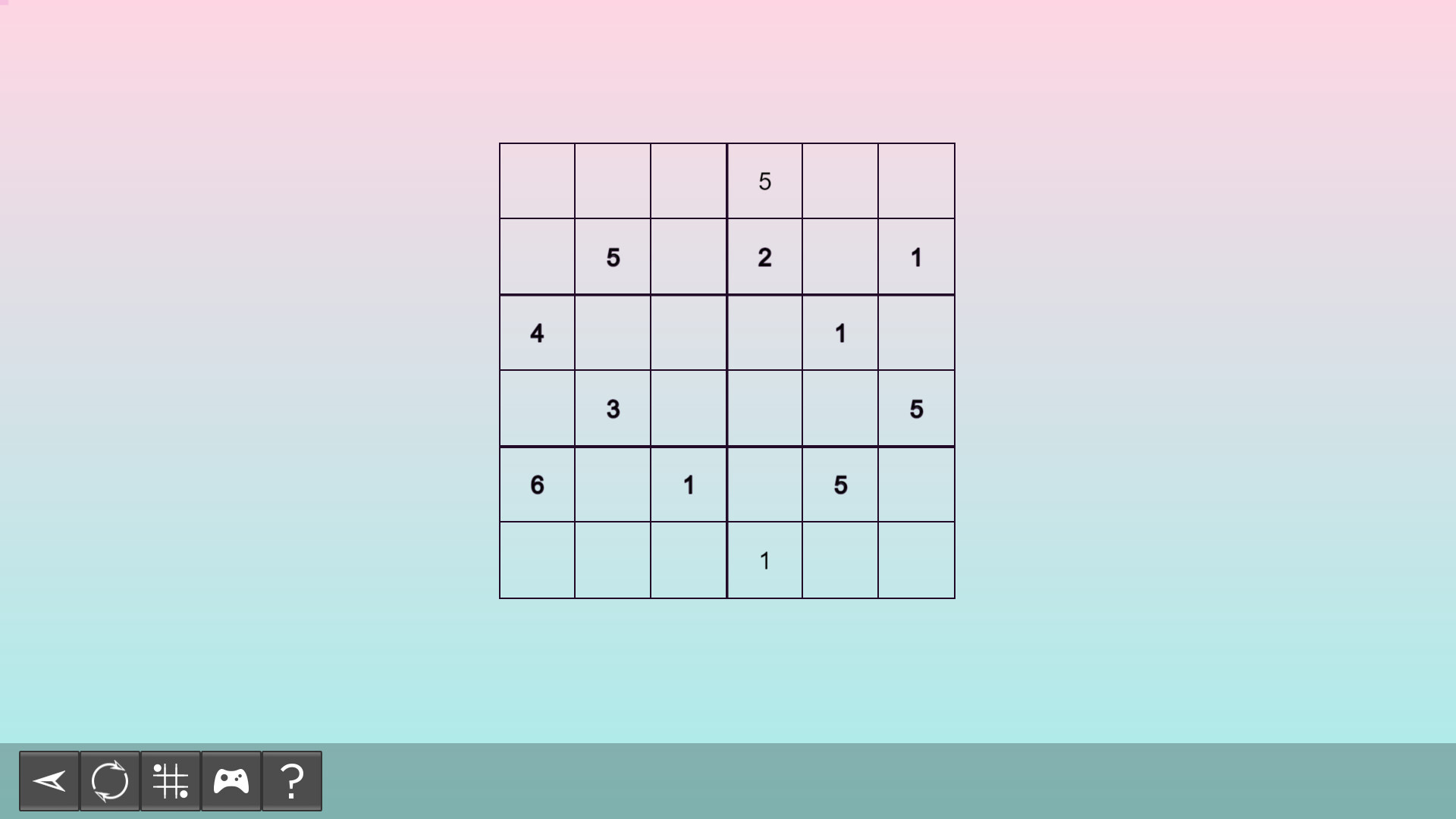 My Sudoku - Classic 6x6 Medium 1 Featured Screenshot #1