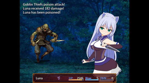 Screenshot z Luna and the Wasted City of Sin