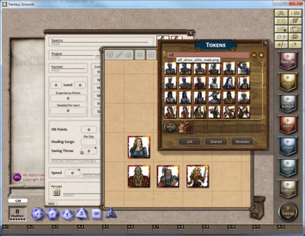 Fantasy Grounds - Gaming Tokens & Portraits Pack #3: PC's & NPCs