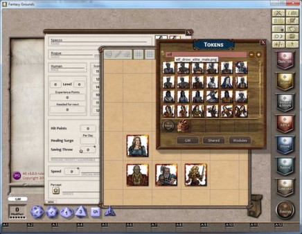 Fantasy Grounds - Gaming Tokens & Portraits Pack #3: PC's & NPCs
