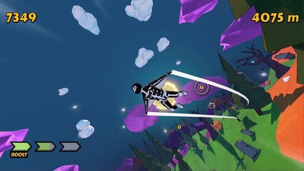 Screenshot z Calm Skies: The Wingsuit Flying Experience