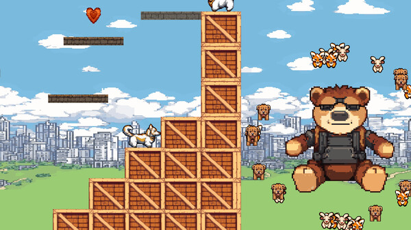 Screenshot of The Adventures of Penny & Lou gameplay showing in-action mechanics