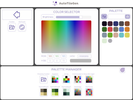Screenshot z AutoTileGen