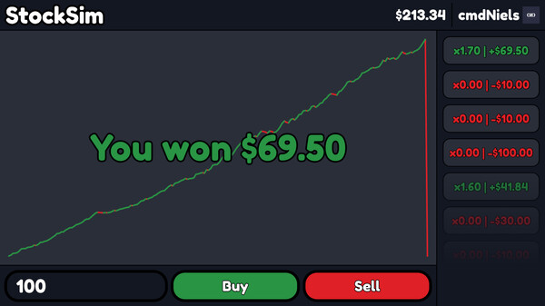 StockSim game for Linux 1