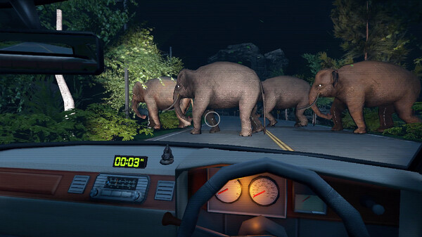 Screenshot z Night Drive: คืนหลอน ซ่อนทาง