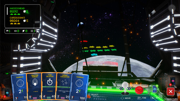 SPACE INVADERS: Deck Commander.