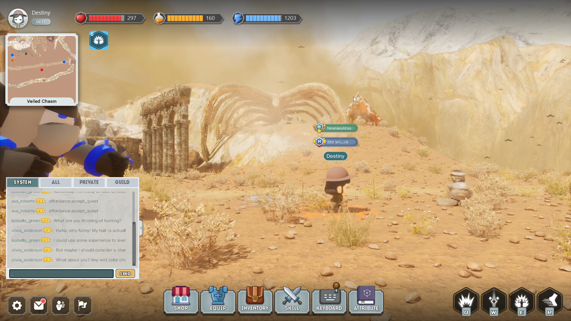 screenshot of Aetherian Chronicles 4