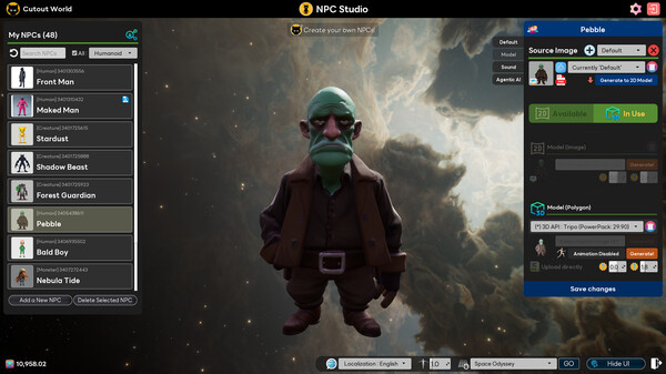Screenshot z Cutout World