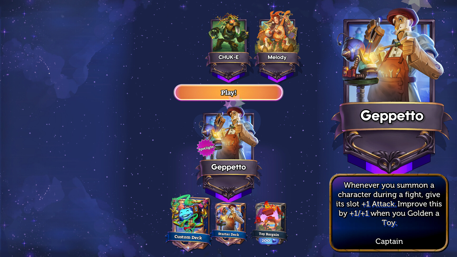 Screenshot of Once Upon a Galaxy