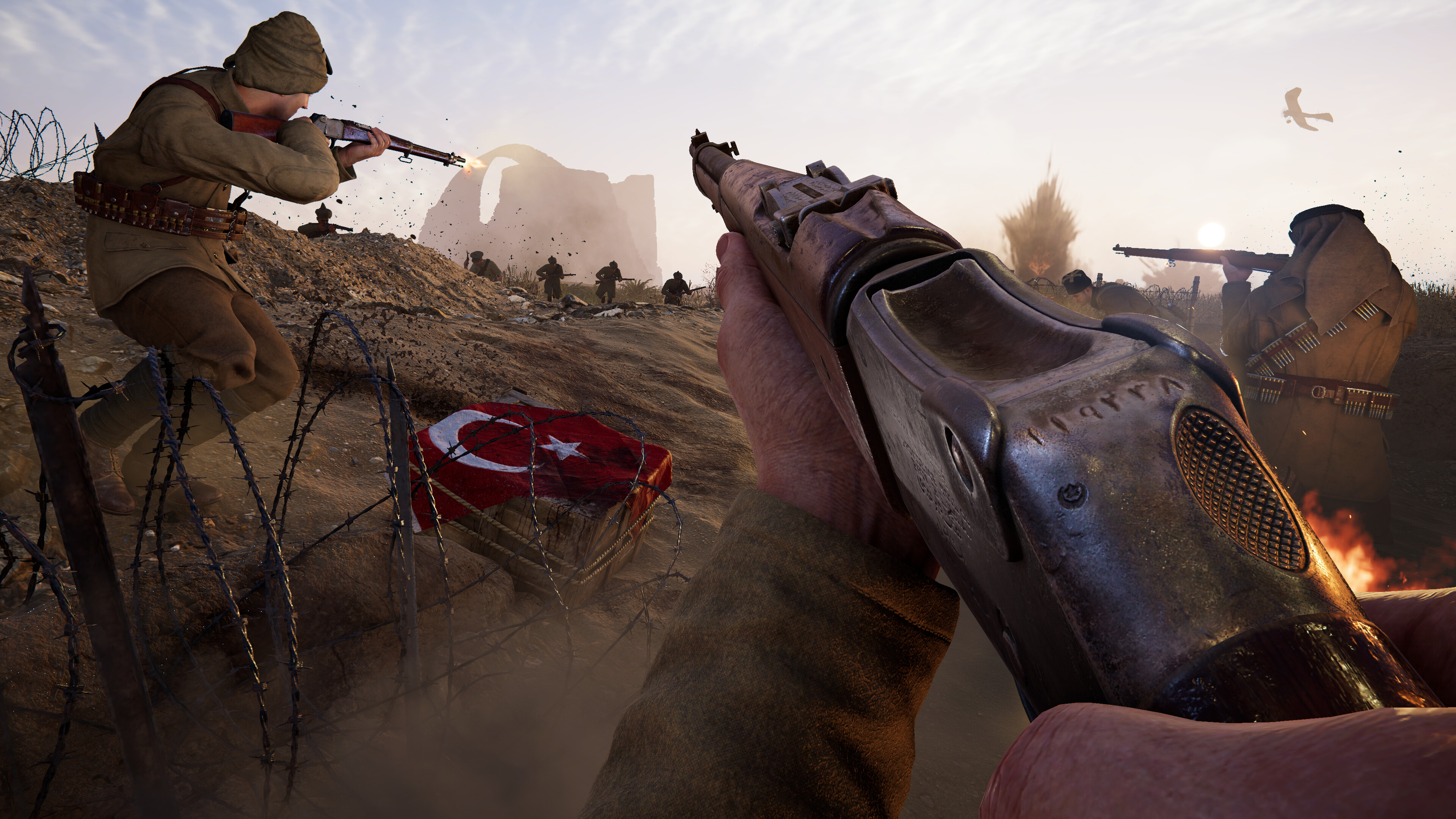 Gallipoli oyunundan resmî Steam savaş alanı ekran görüntüsü