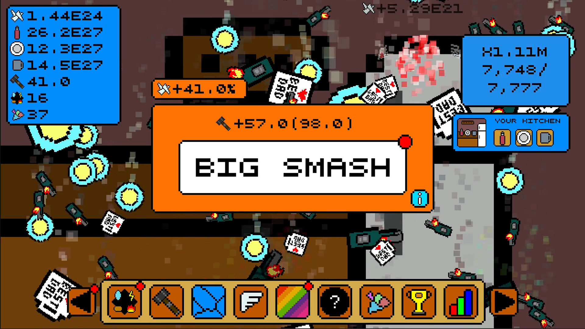 #4. Smashing Simulator Idle (Steam) Podle: Walking Cat