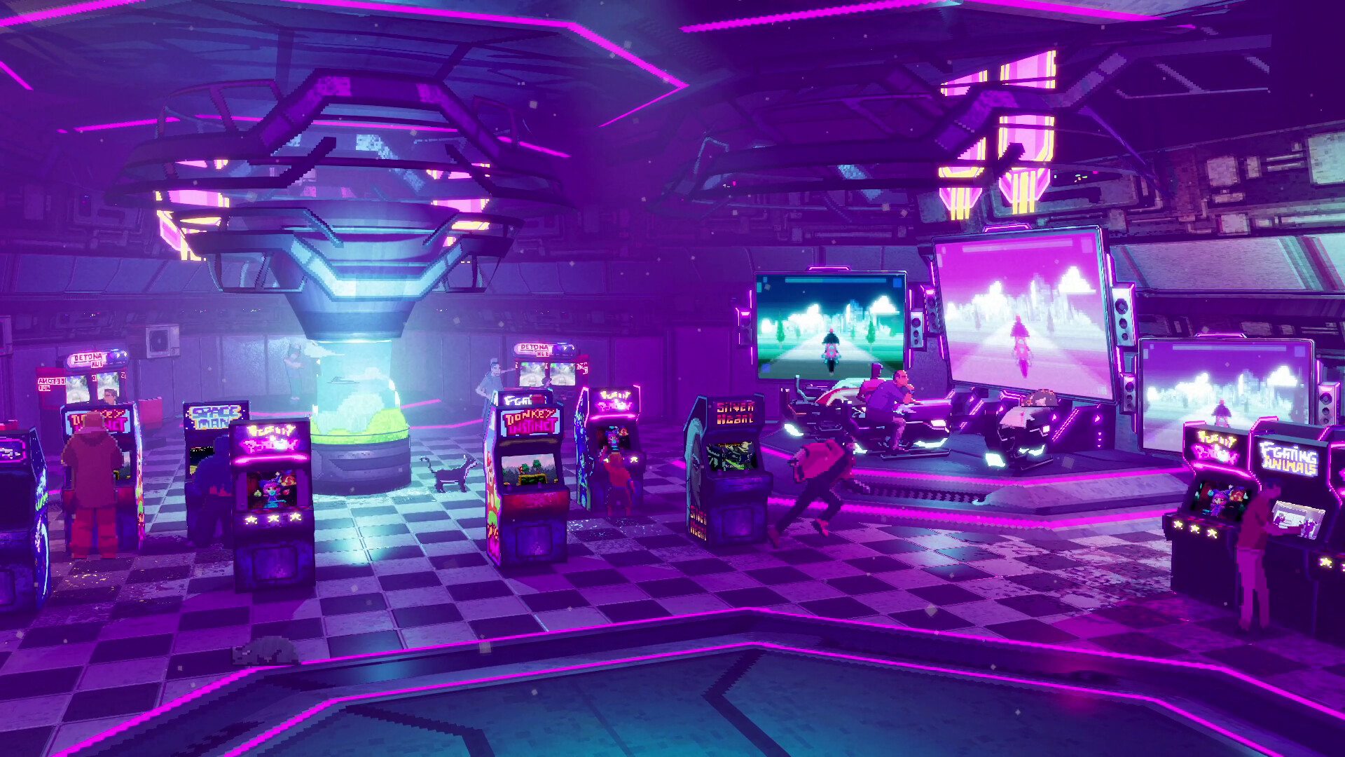 Il Runner di Sky Dust affronta un nemico corazzato tra i terminali corrotti del Cyberverse