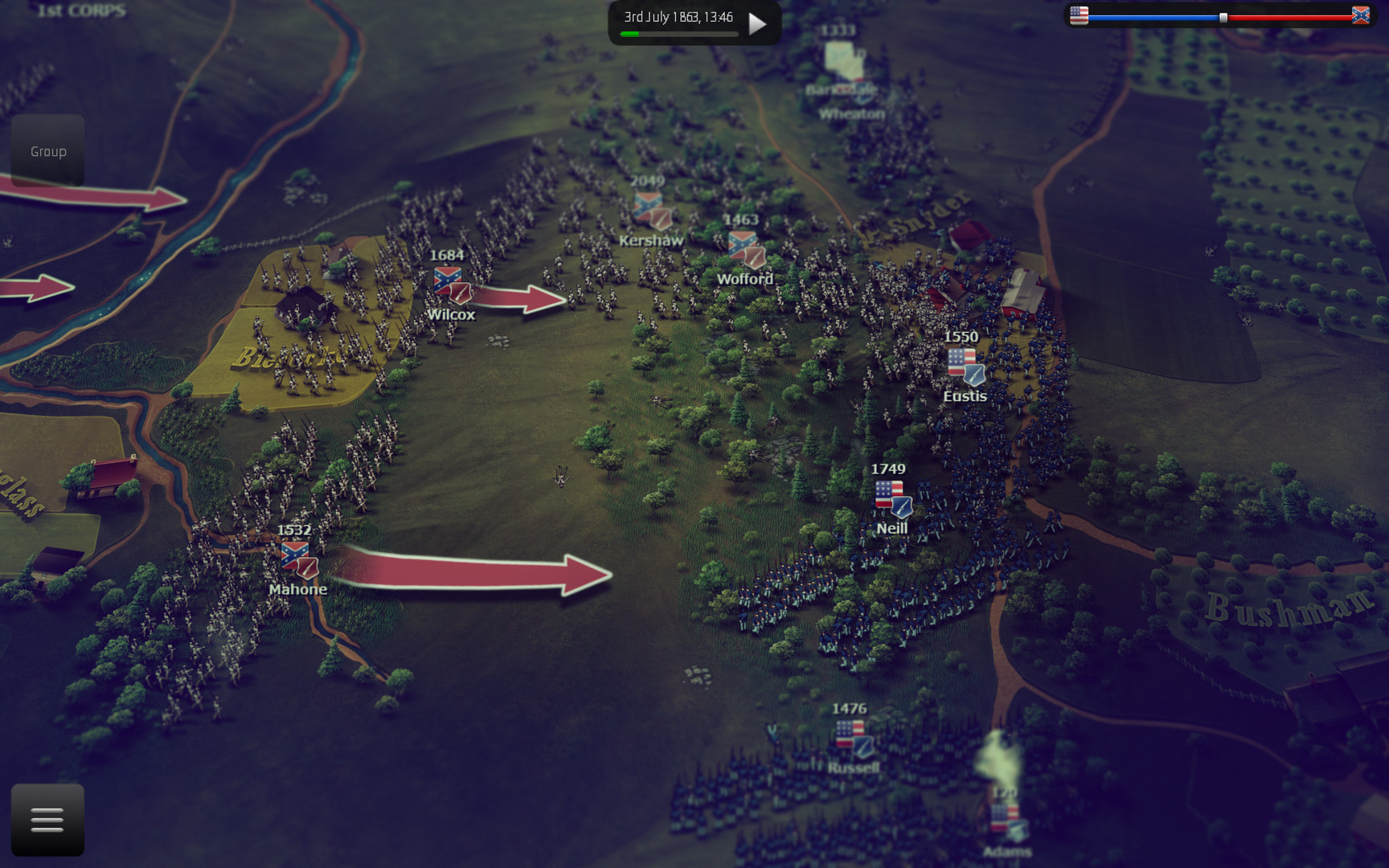 screenshot of Ultimate General: Gettysburg 4