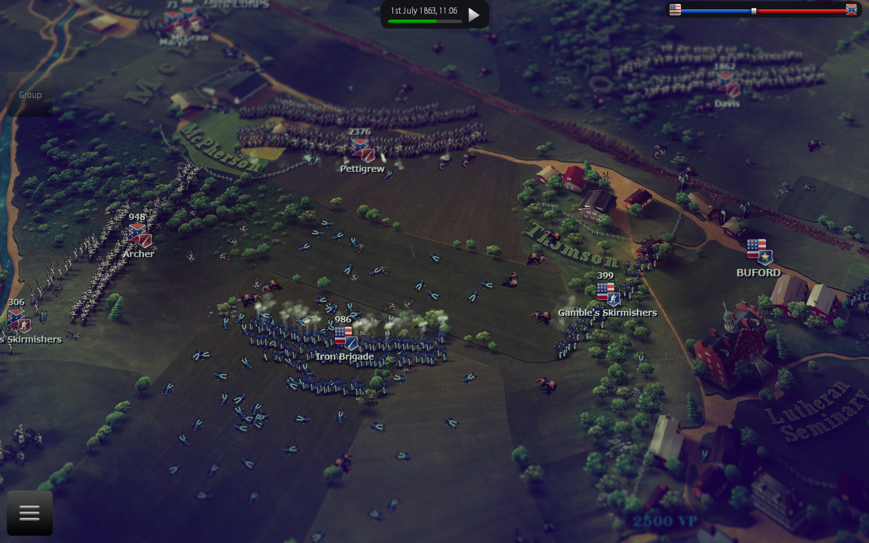 screenshot of Ultimate General: Gettysburg 3