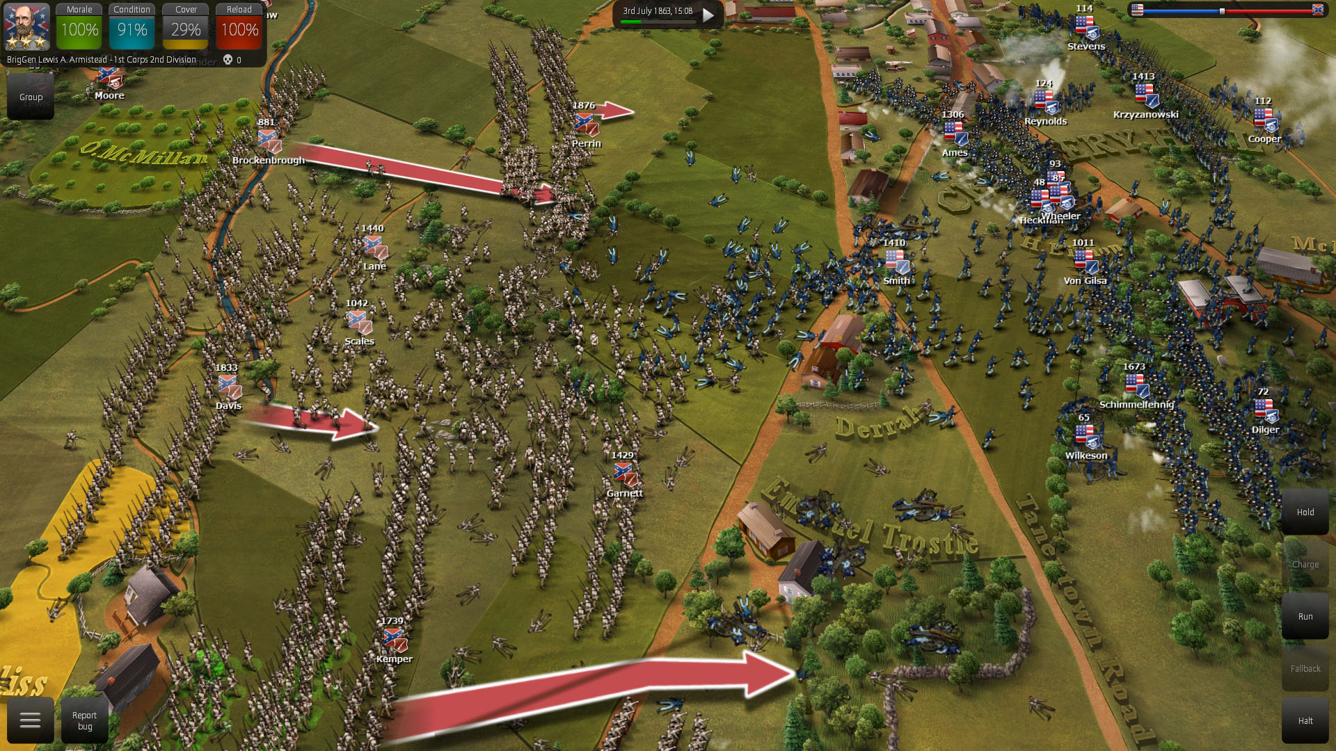 screenshot of Ultimate General: Gettysburg 14