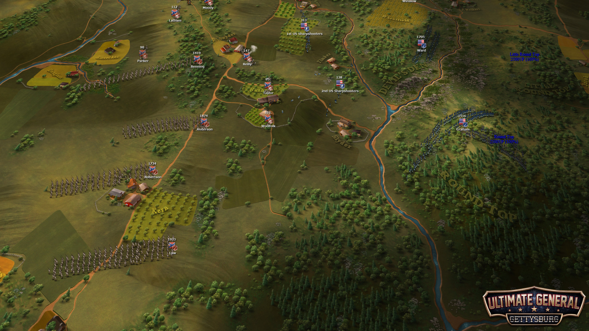 screenshot of Ultimate General: Gettysburg 12