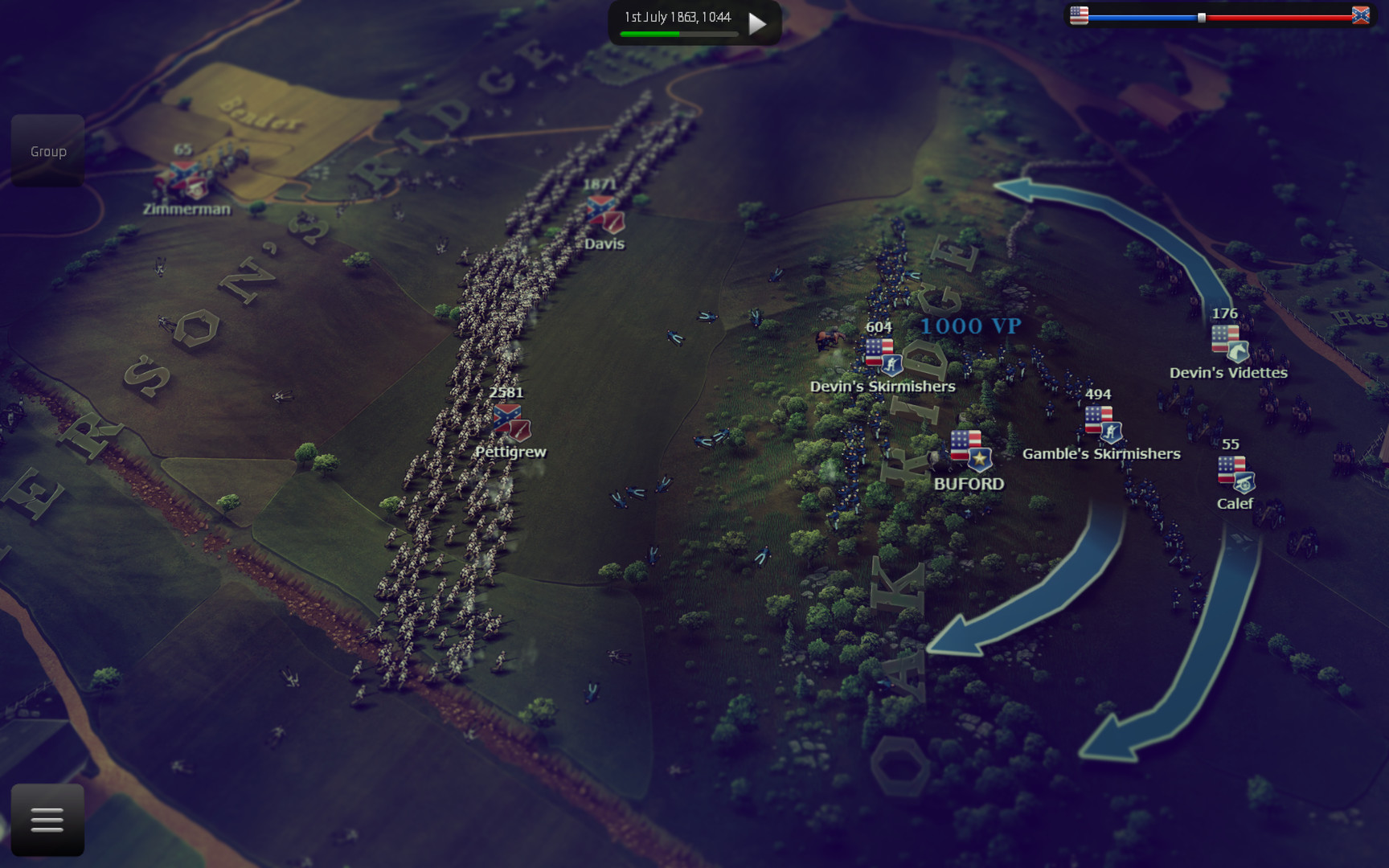 screenshot of Ultimate General: Gettysburg 10