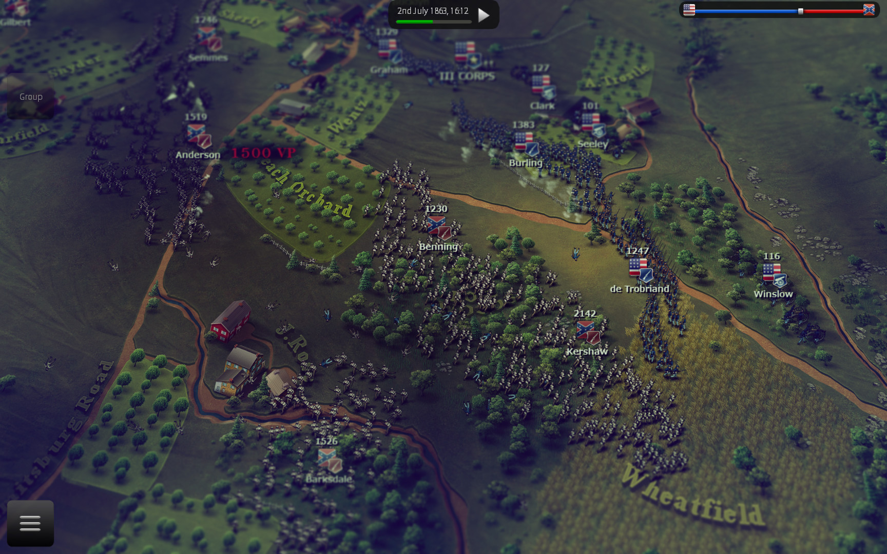 screenshot of Ultimate General: Gettysburg 9