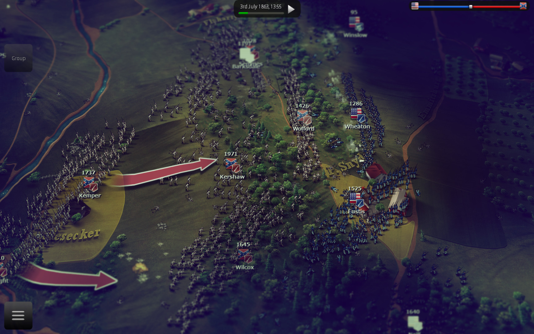 screenshot of Ultimate General: Gettysburg 8