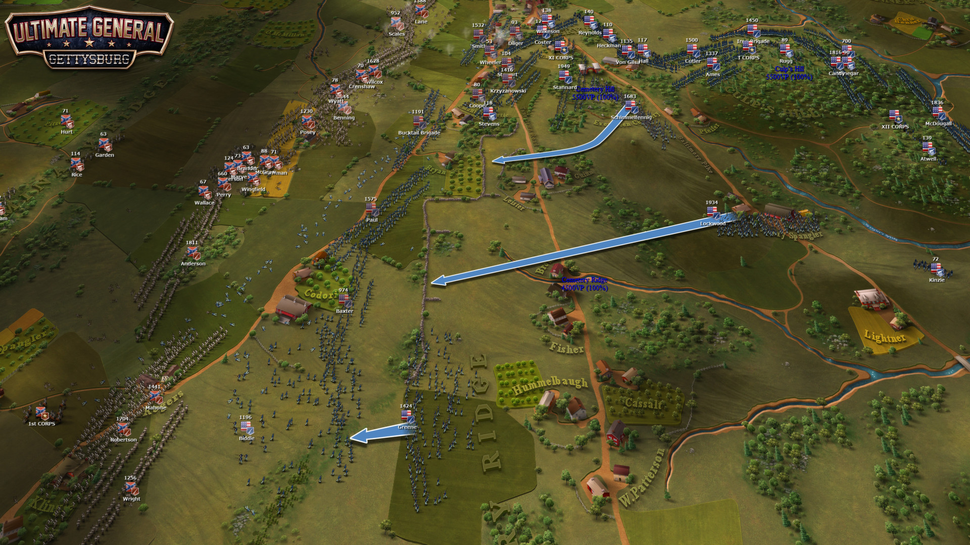 screenshot of Ultimate General: Gettysburg 15