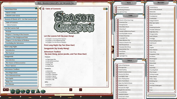 Fantasy Grounds - Pathfinder 2 RPG - Season of Ghosts AP 2: Let the Leaves Fall